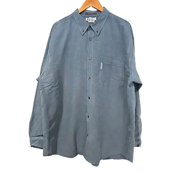 Columbia Men’s Button-Down Shirt Blue Size XXL - Picture 1 of 5